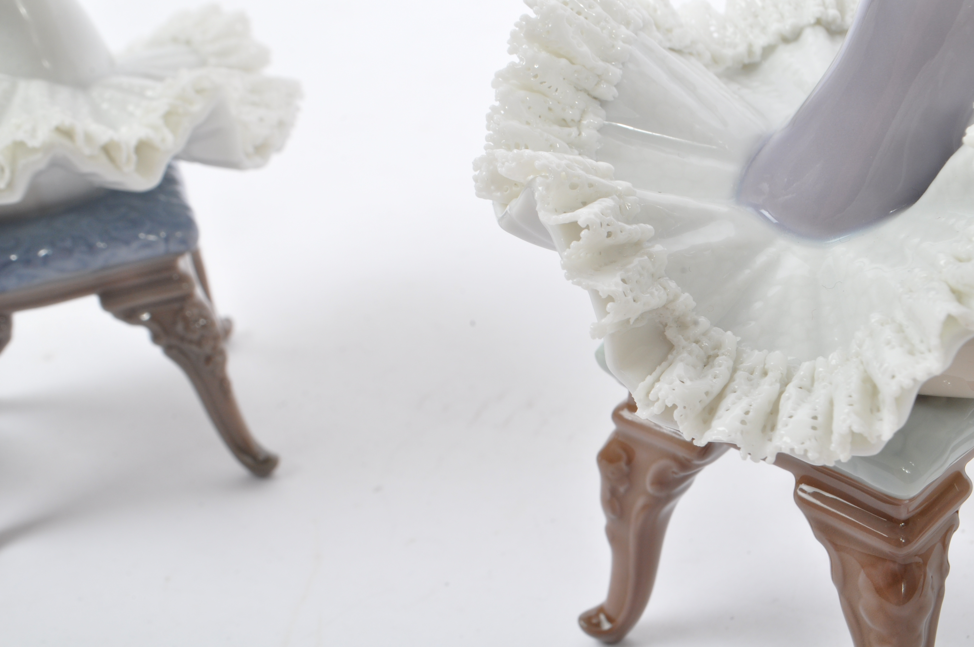 LLADRO - TWO PORCELAIN BALLERINA FIGURES WITH THREADWORK - Image 8 of 8