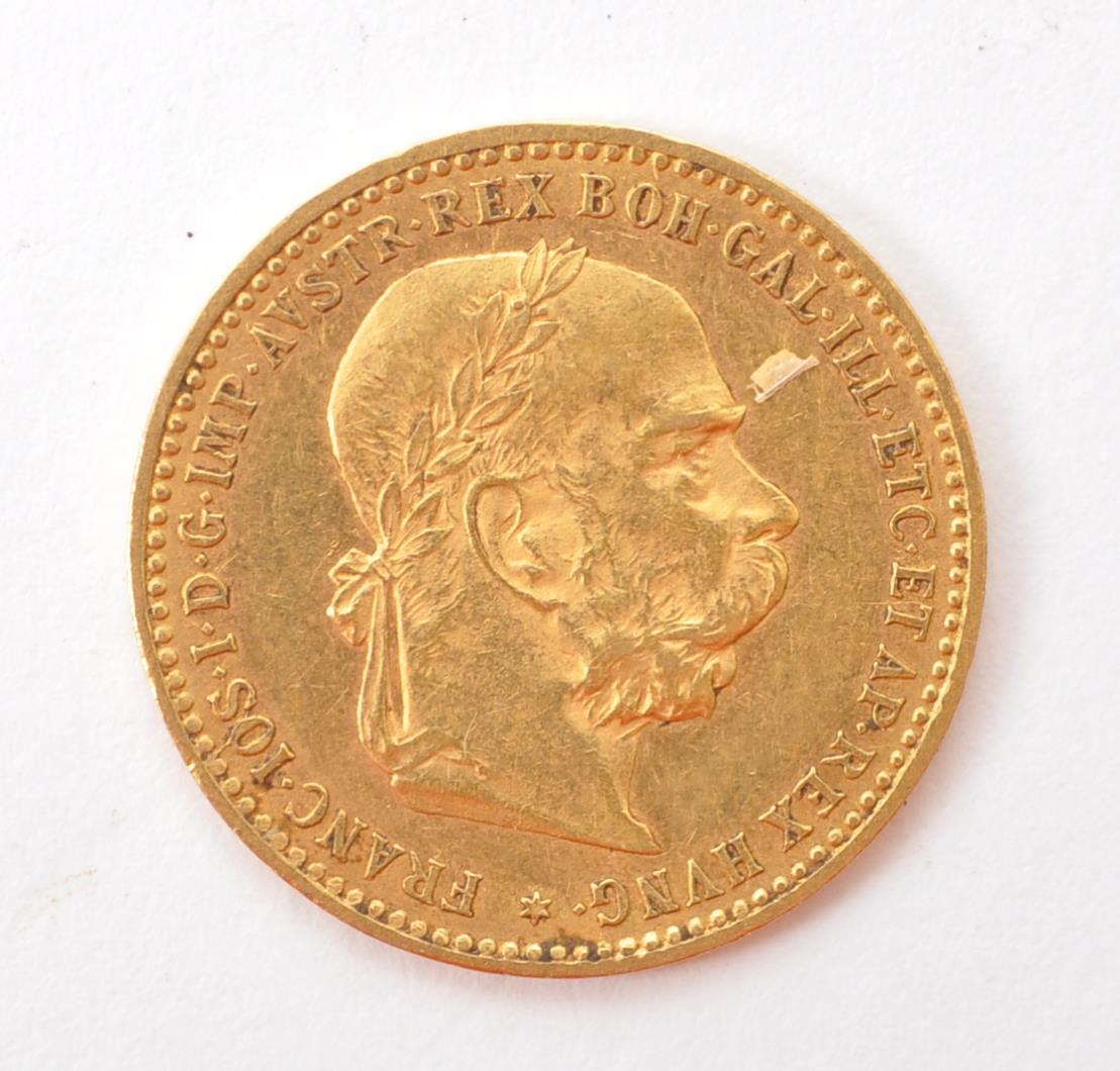 AUSTRIAN 1905 10 CORONA FRANZ JOSEPH GOLD COIN