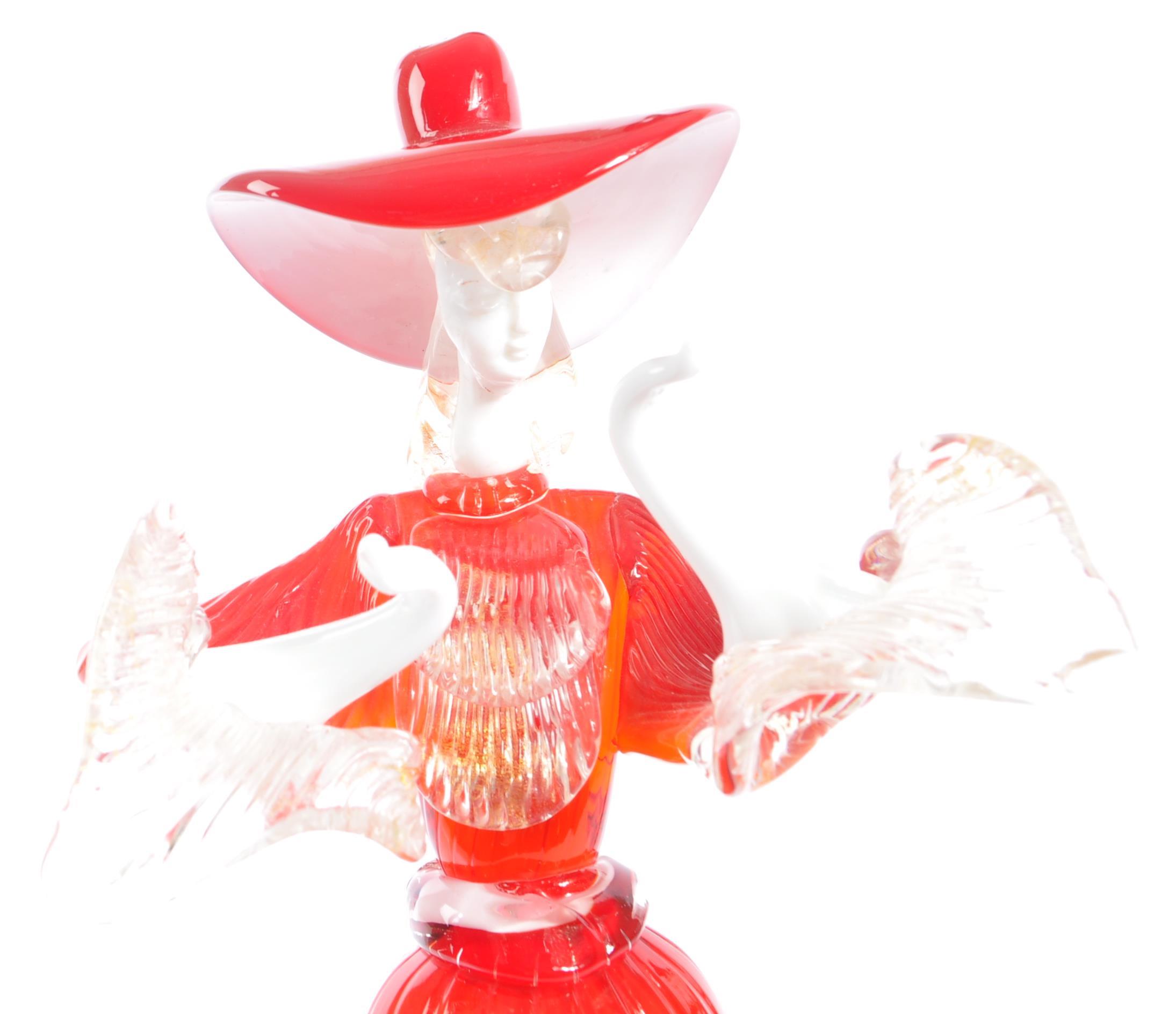 MURANO GLASS - TWO MID 20TH CENTURY PAIR OF GLASS DANCERS - Image 4 of 7
