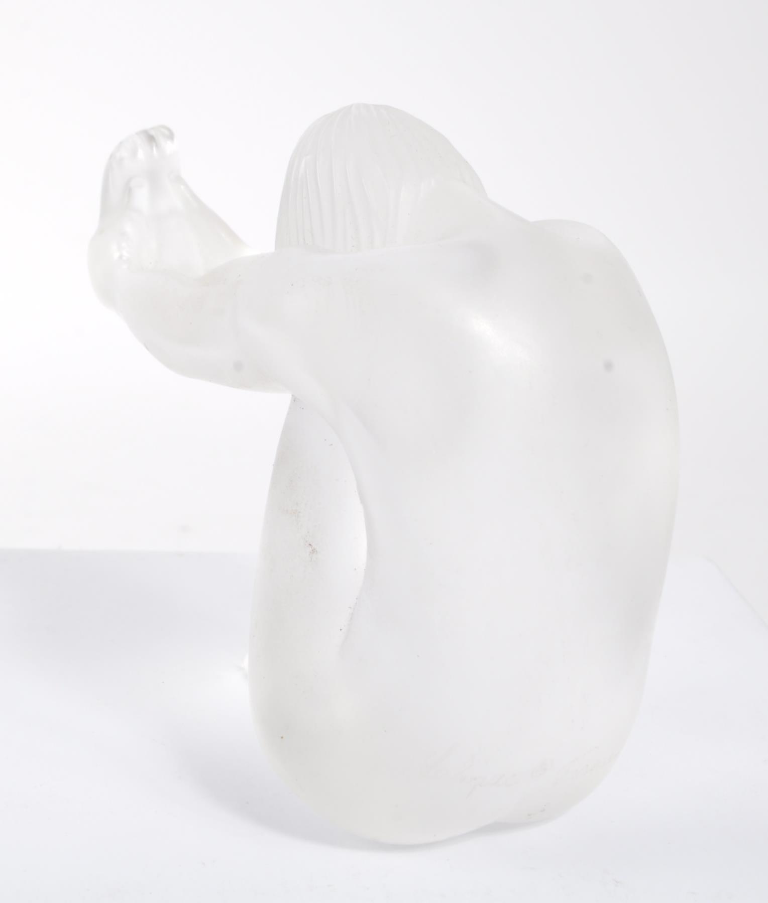 LALIQUE - STUDIO FROSTED ART GLASS OF NUDE FEMALE - Image 3 of 4