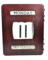 LARGE EARLY / MID CENTURY WALL MOUNTED PERPETUAL CALENDAR