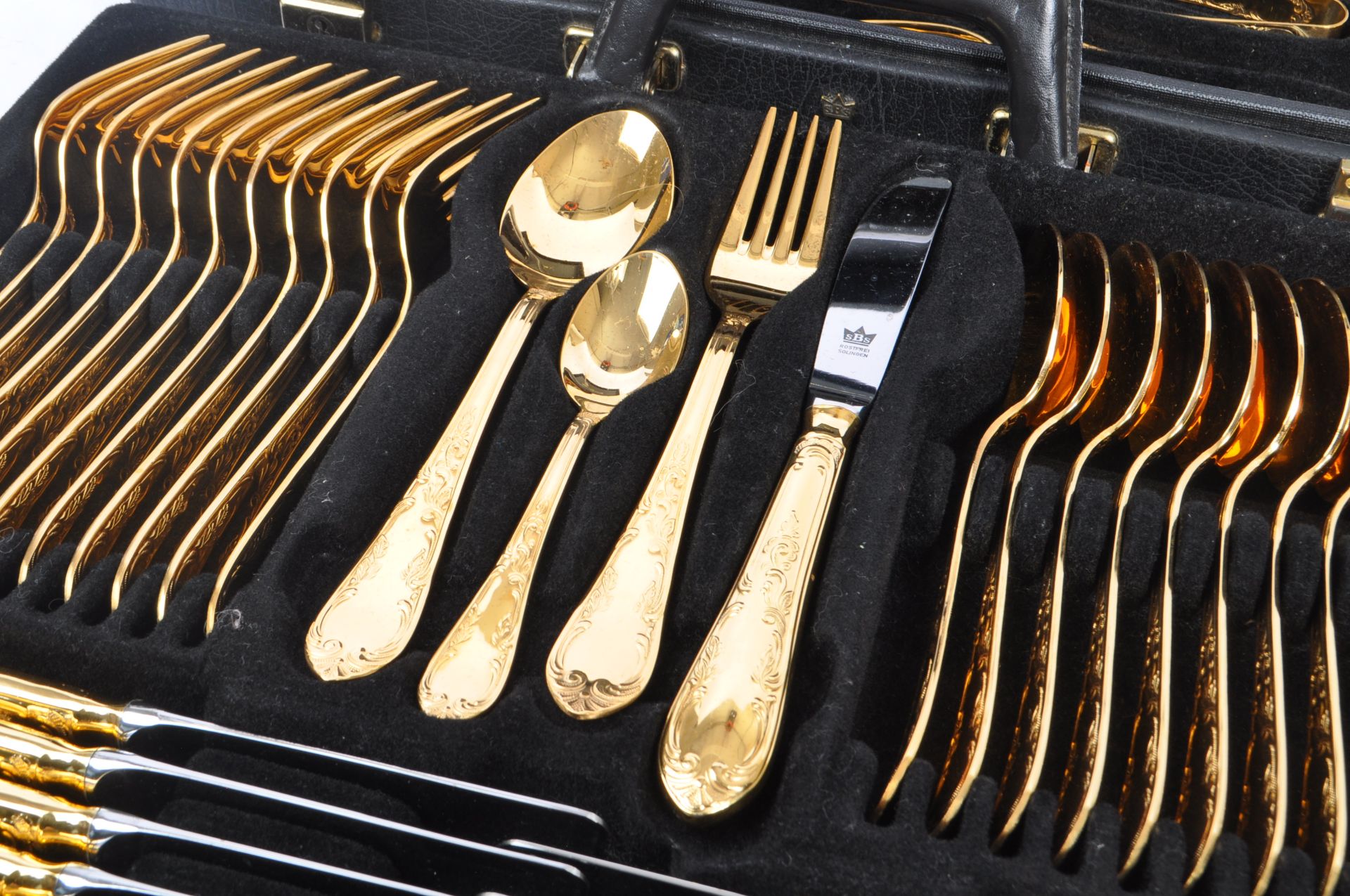 BESTECKE SOLINGEN GOLD PLATED CANTEEN OF CUTLERY - Image 3 of 8