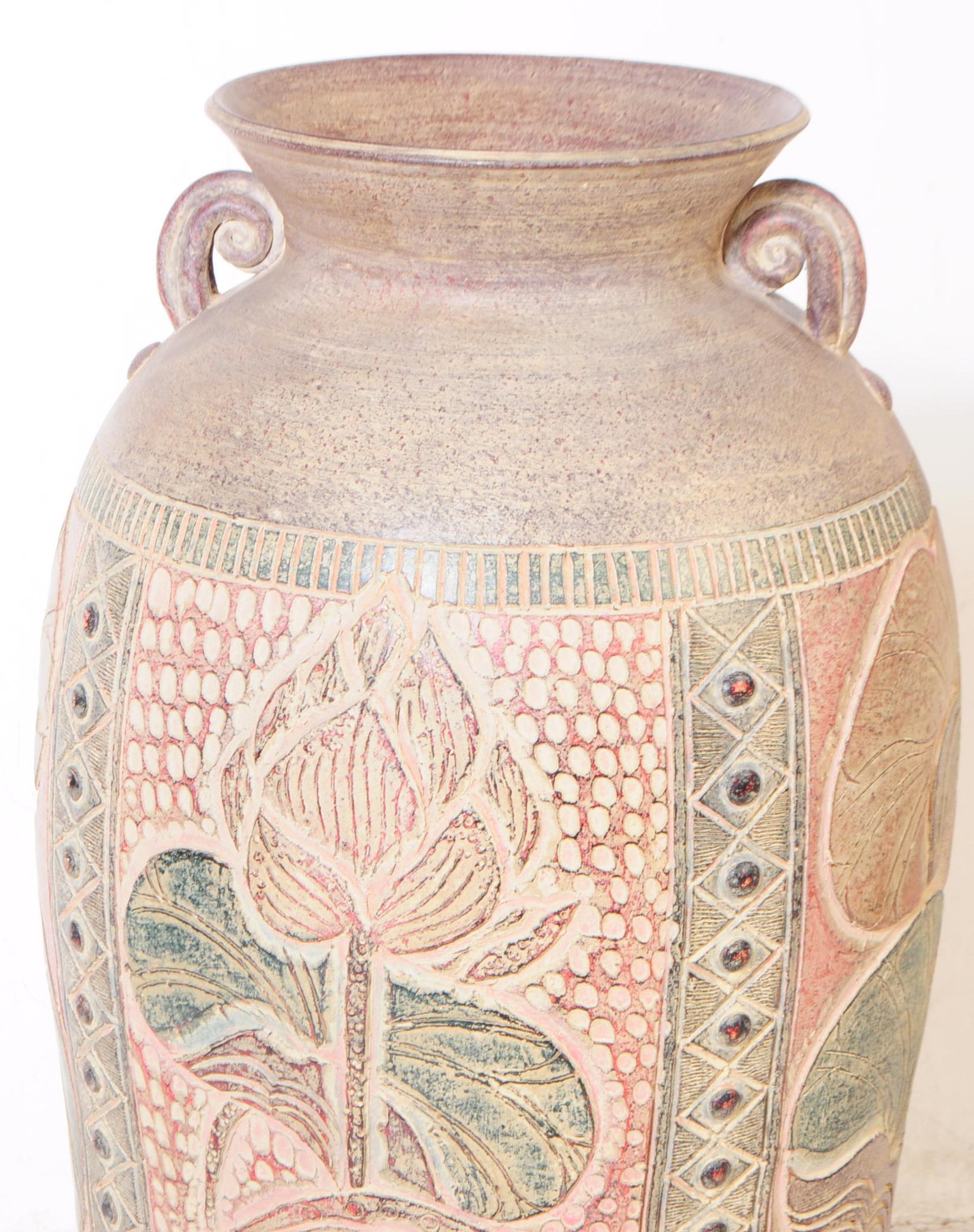 LARGE ANGLO-INDIAN FLOOR STANDING VASE - Image 3 of 3