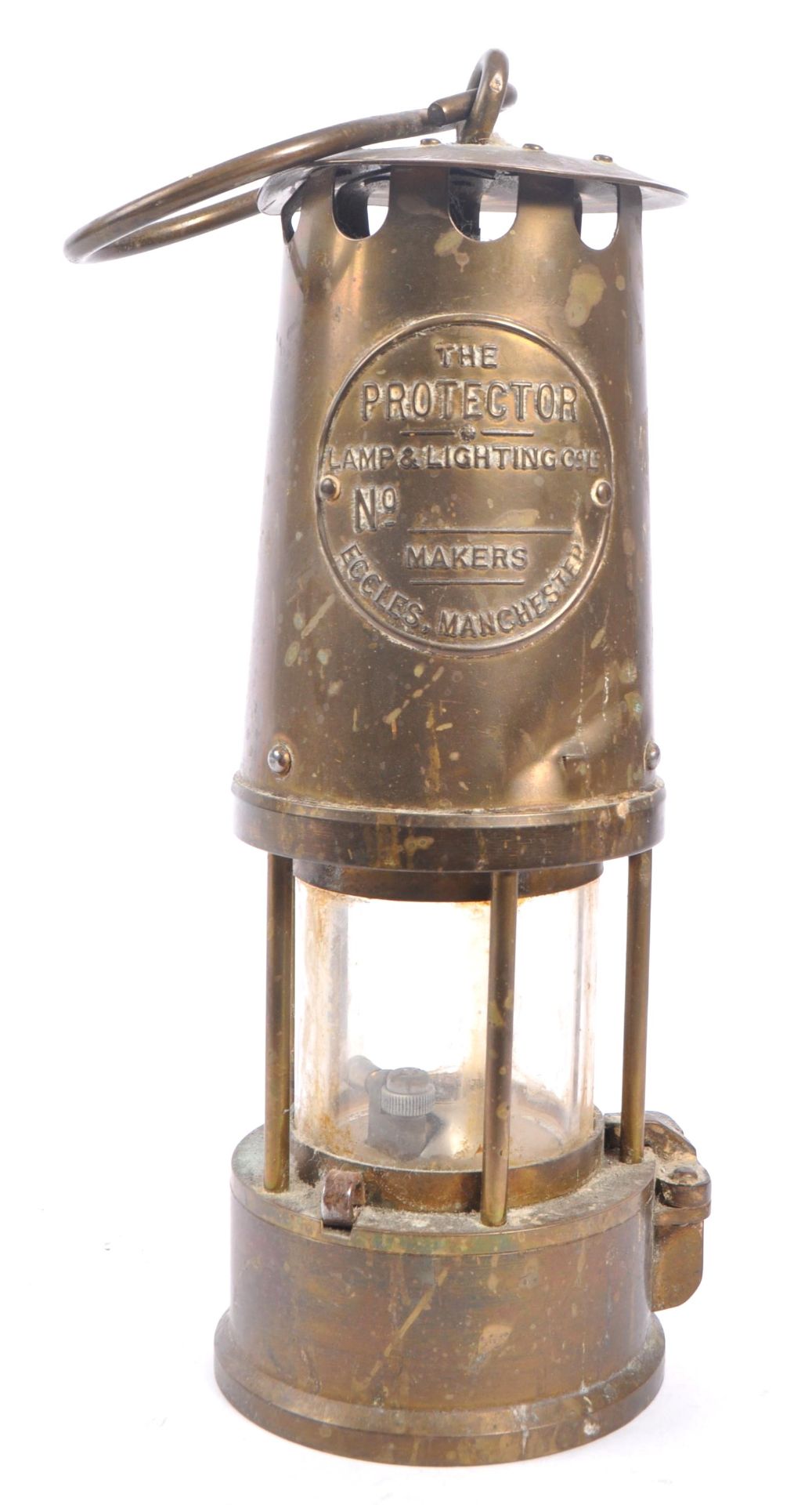 THE PROTECTOR LAMP & LIGHTING - BRASS MINERS LAMP