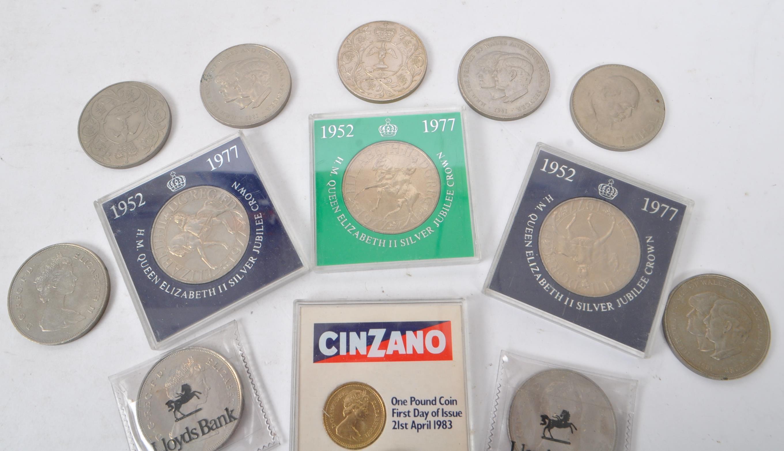 NUMISMATIC INTEREST - COLLECTION OF BRITISH CROWN COINS - Image 2 of 6