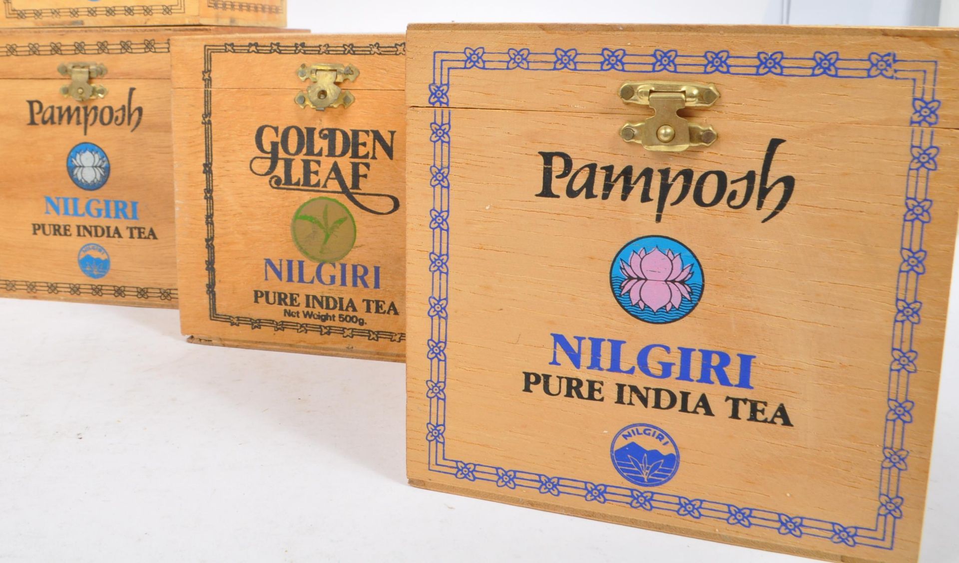 PAMPOSH - COLLECTION OF WOODEN TEA CONTAINER BOXES - Image 4 of 7