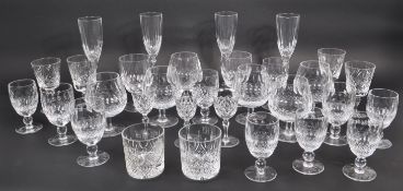 WATERFORD CRYSTAL - COLLECTION OF IRISH DRINKING GLASSES