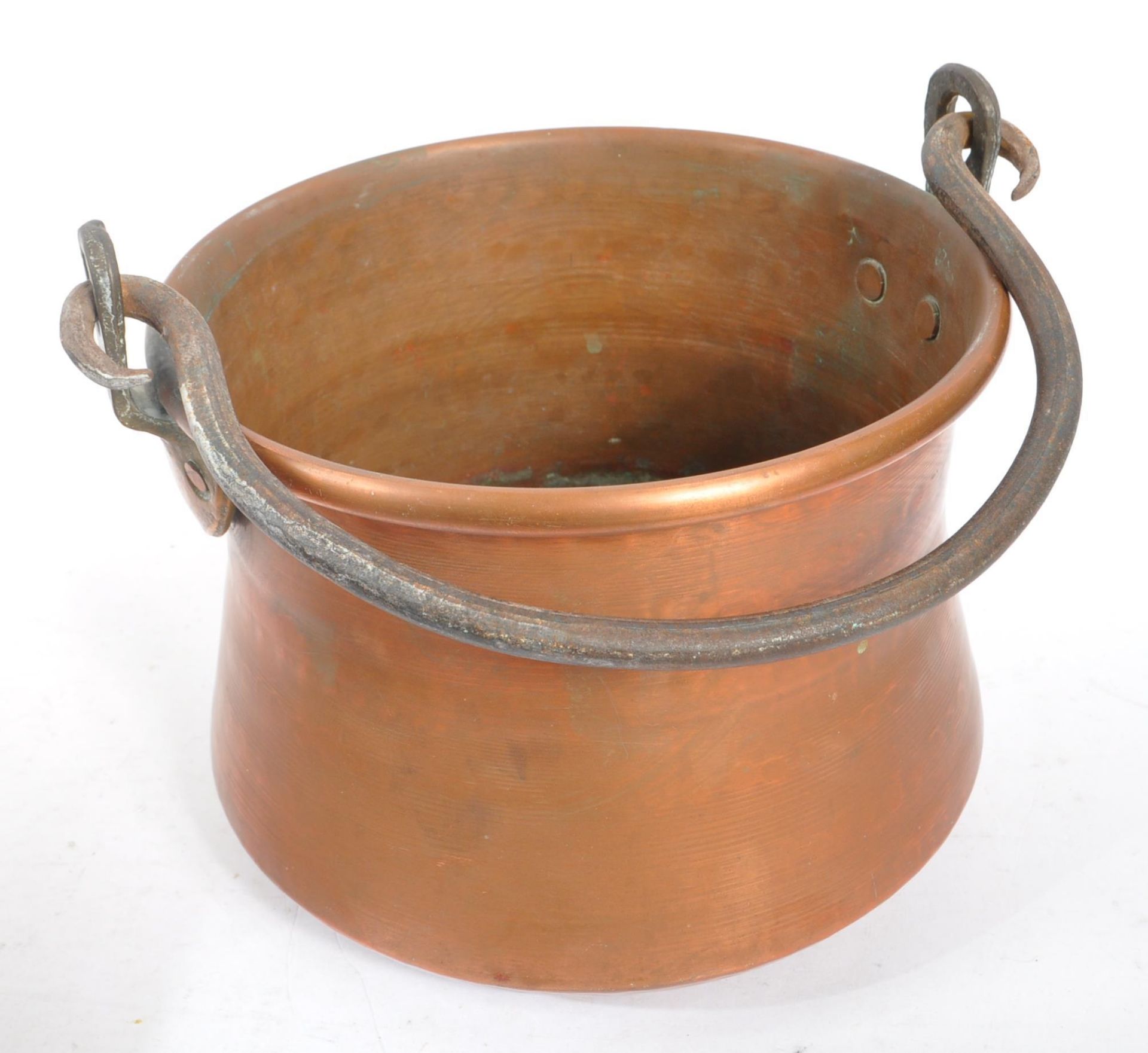 EARLY 20TH CENTURY MIDDLE EASTERN COPPER COOKING PAN / WOK - Bild 2 aus 5