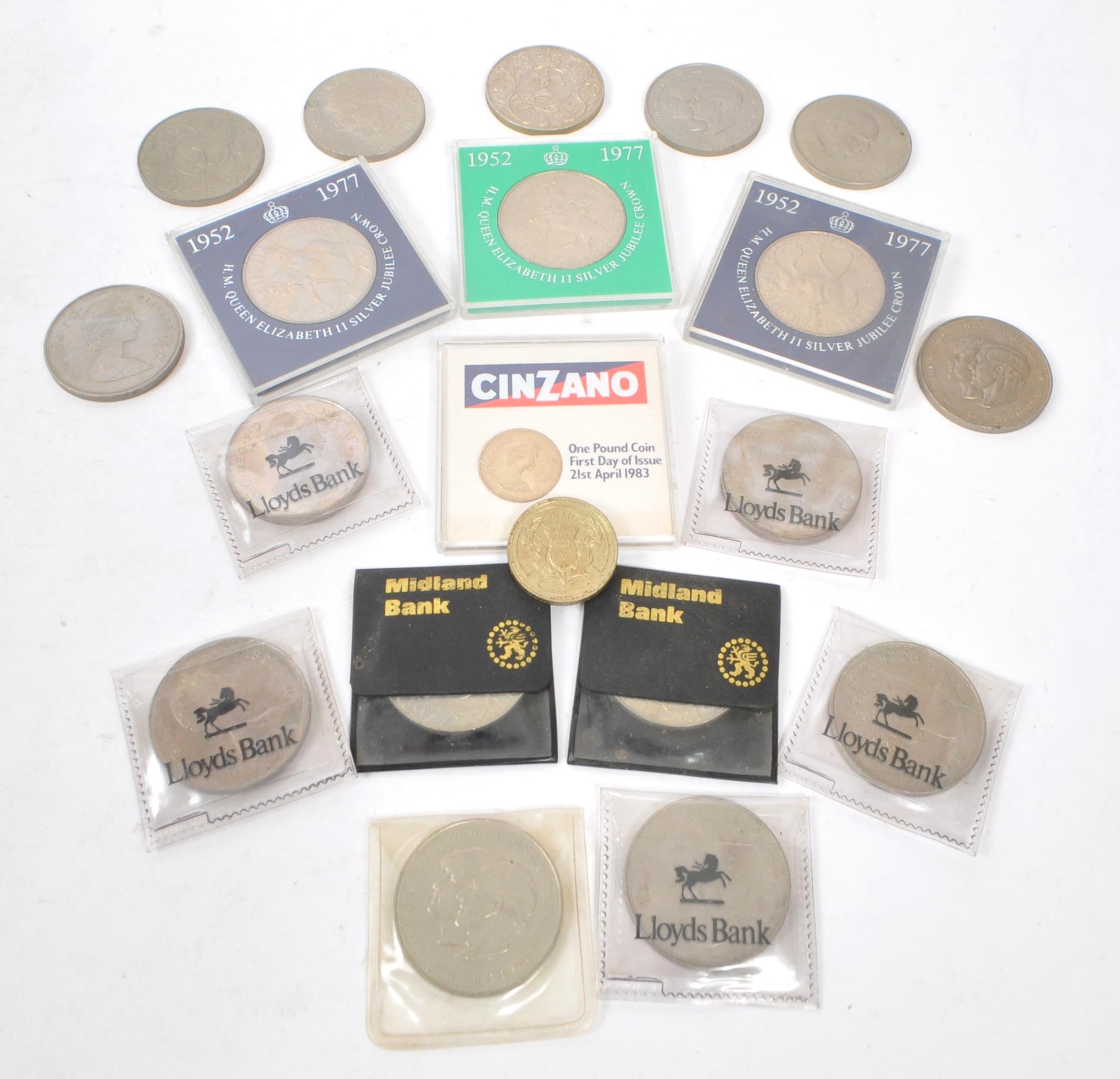 NUMISMATIC INTEREST - COLLECTION OF BRITISH CROWN COINS