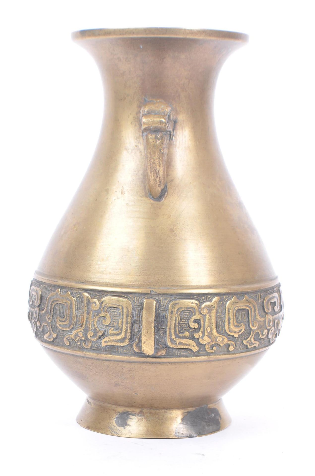 EARLY 20TH CENTURY CHINESE BRASS VASE - Image 4 of 6