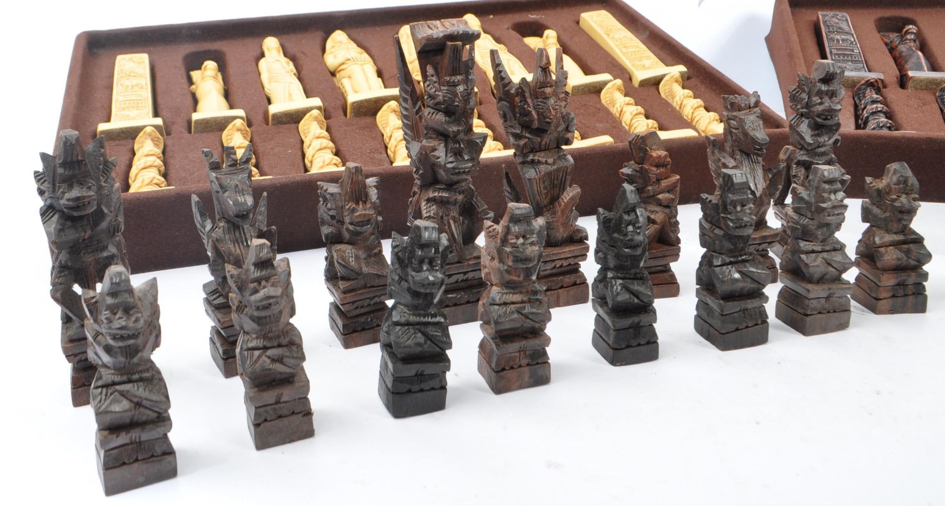 STUDIO ANNE CARLTON - MID CENTURY EGYPTIAN CHESS PIECES - Image 4 of 6