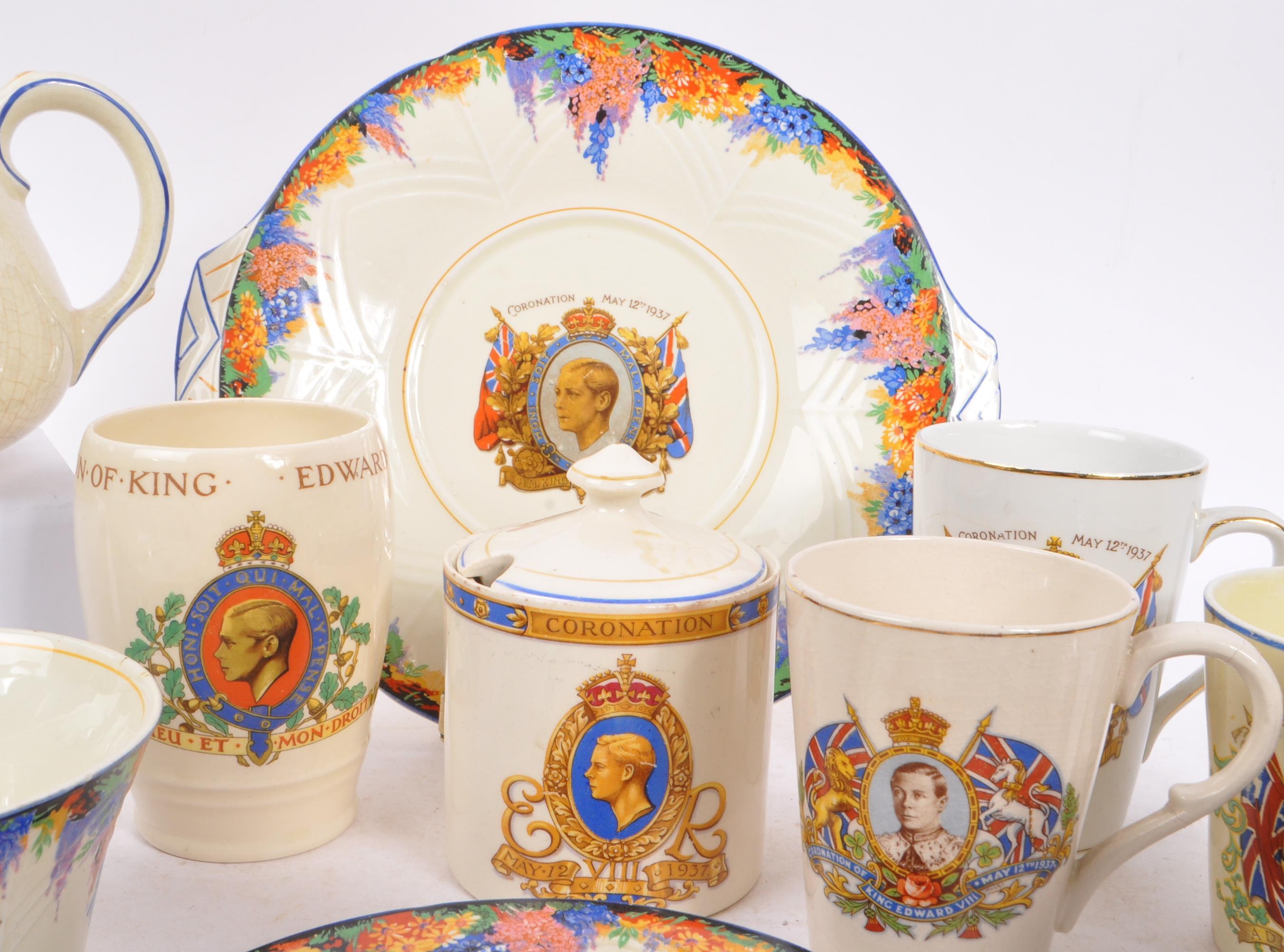 CHINA TEA SERVICE COMMEMORATE CORONATION KING EDWARD VIII - Image 4 of 13