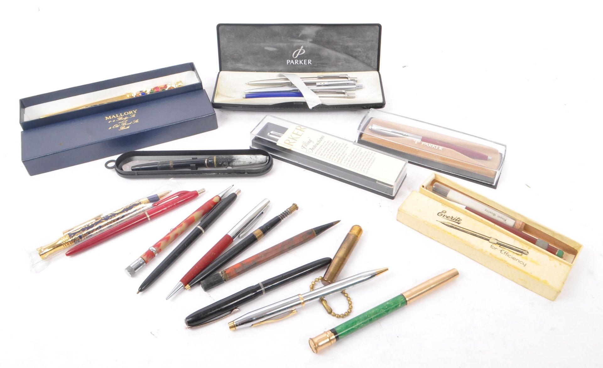 COLLECTION OF 20TH CENTURY PENS AND PENCILS