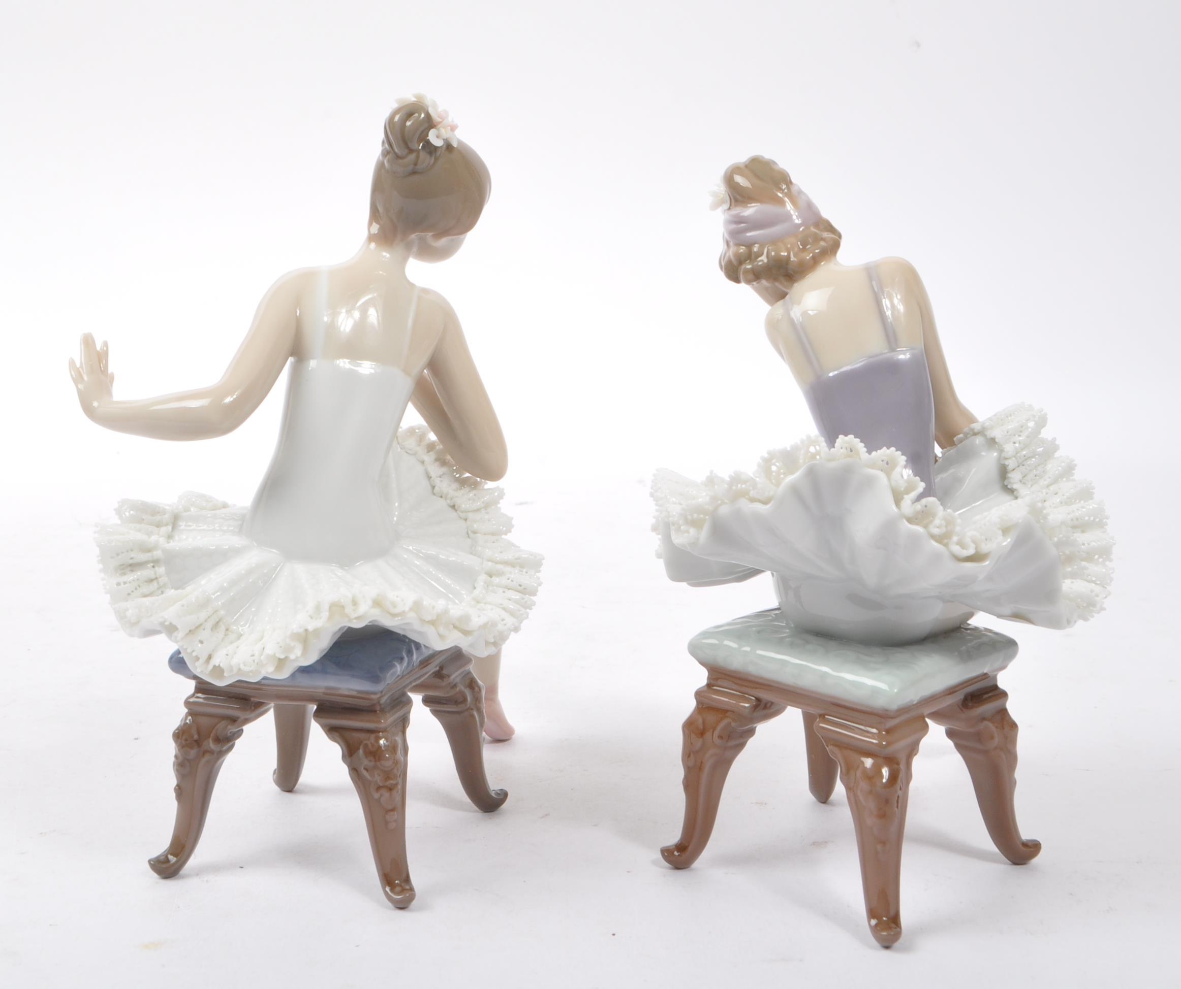 LLADRO - TWO PORCELAIN BALLERINA FIGURES WITH THREADWORK - Image 4 of 8