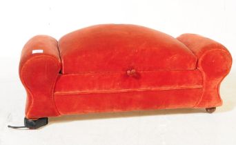 EARLY 20TH CENTURY UPHOLSTERED OTTOMAN