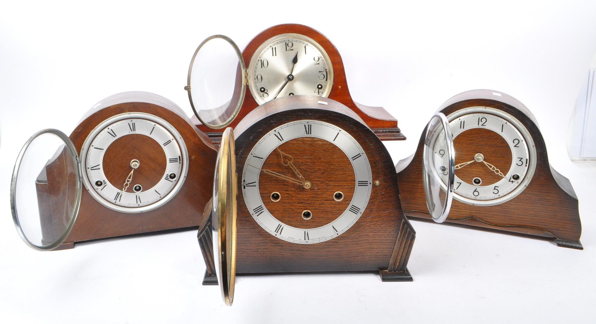 COLLECTION OF FOUR ART DECO MANTEL CLOCKS - Image 5 of 7