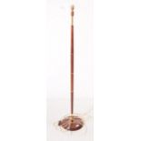 BRITISH MODERN DESIGN - MID CENTURY TEAK & BRASS LAMP