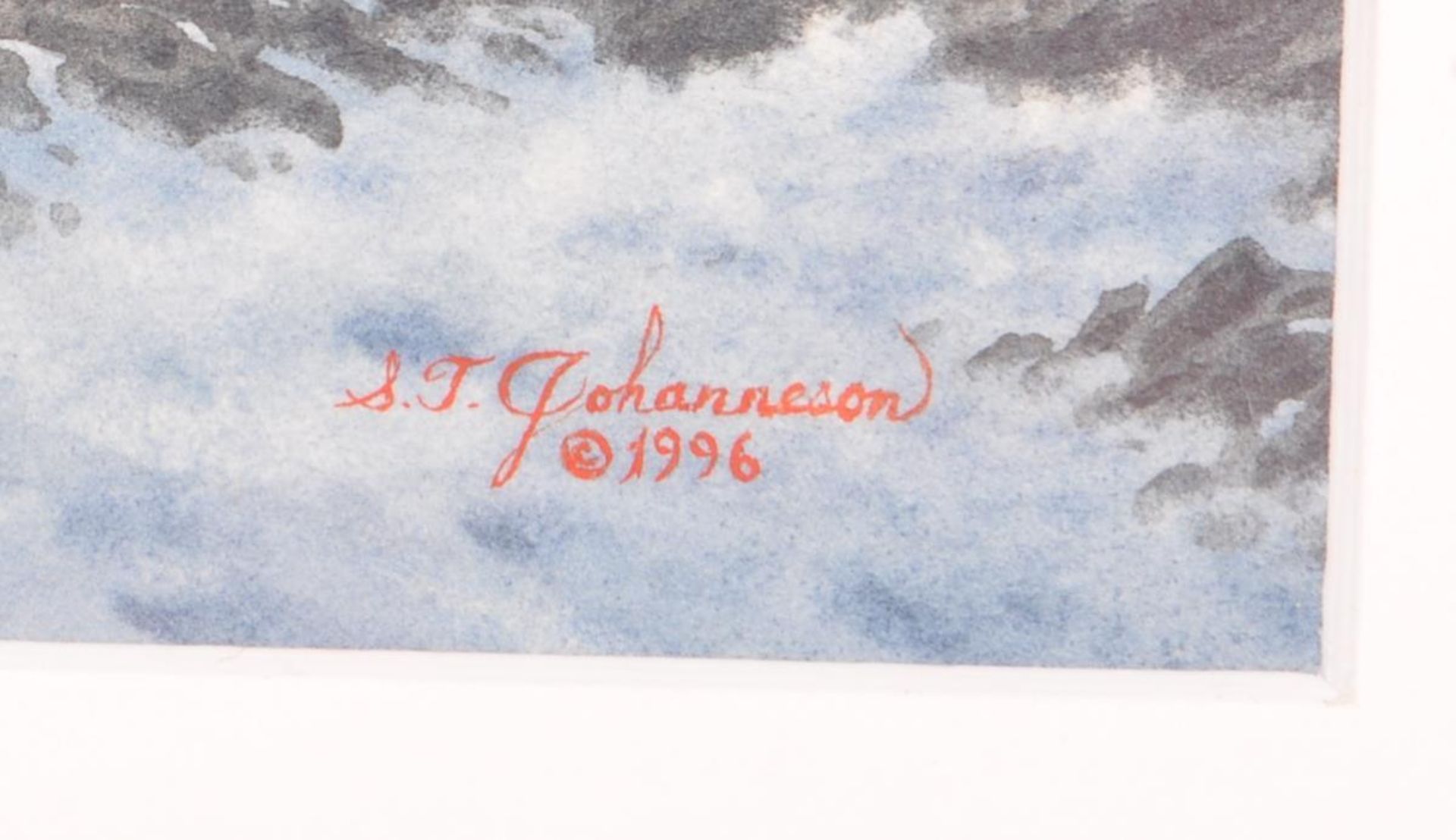 STEVEN THOR JOHANNESON - WATERCOLOUR PAINTING CORNWALL - Image 3 of 5