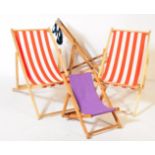 FOUR BEECH WOOD BEACH DECK CHAIRS