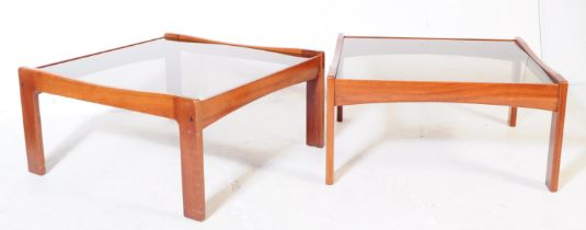 BRITISH MODERN DESIGN - PAIR OF MID CENTURY COFFEE TABLES