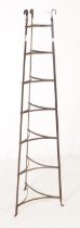 VINTAGE 20TH CENTURY WROUGHT IRON SEVEN TIER PLANT STAND