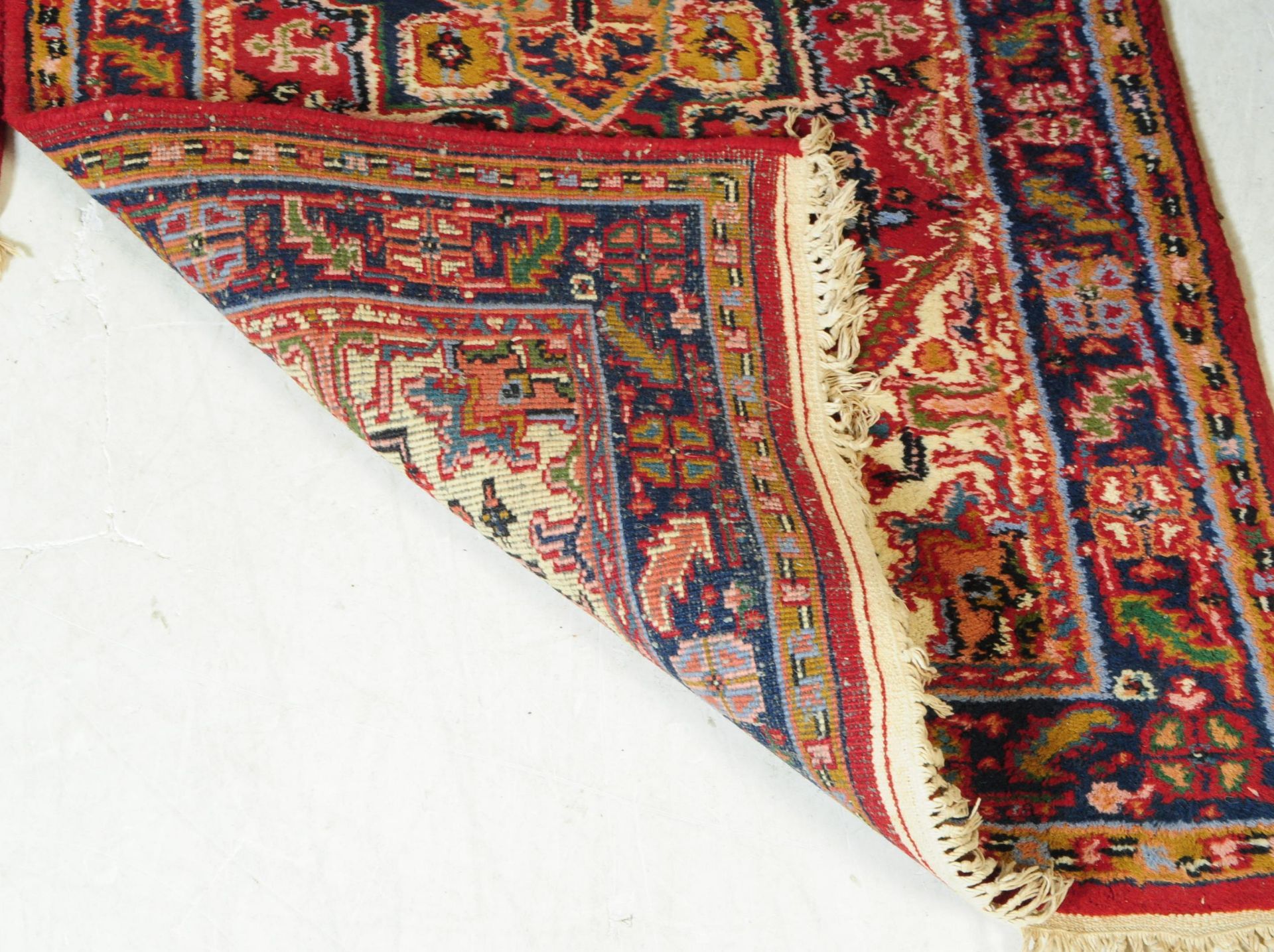 TWO LATE 20TH CENTURY PERSIAN MANNER WOOL RUGS - Image 4 of 4