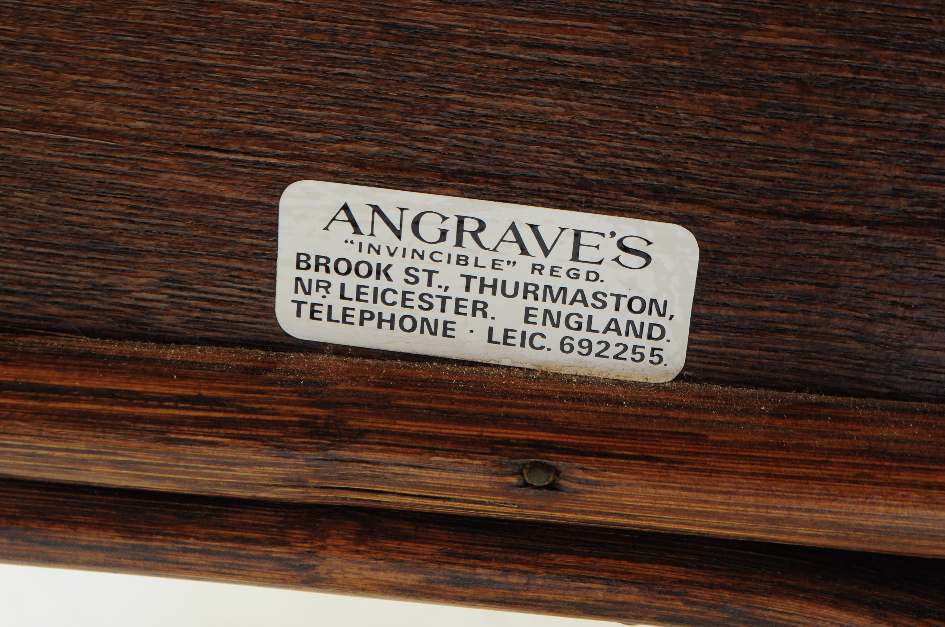 ANGRAVES OF LEICESTER - RETRO MID 20TH CENTURY RATTAN DESK - Image 6 of 6