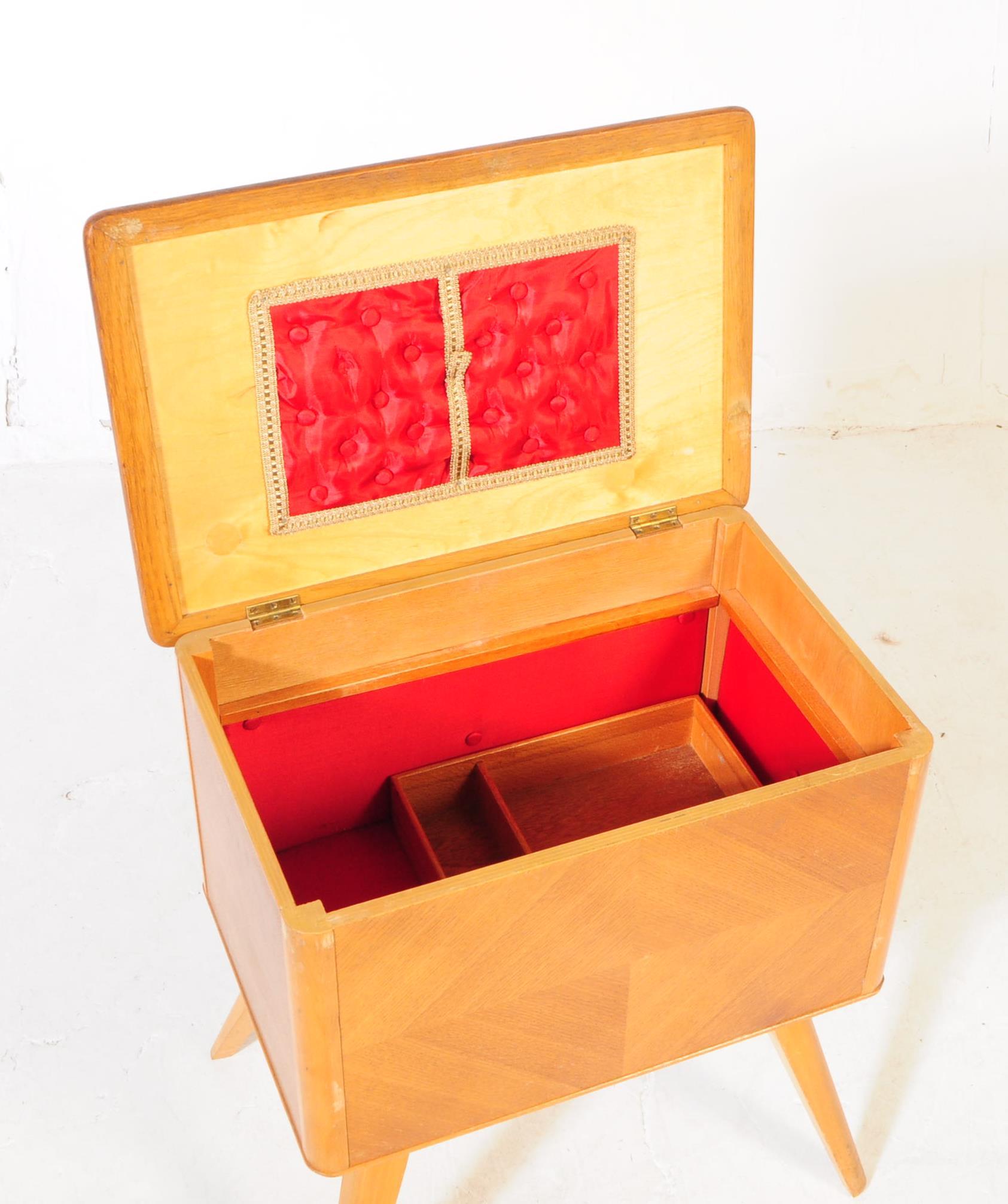 BRITISH MODERN DESIGN - MID CENTURY SEWING BOX - Image 3 of 5