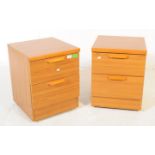 PAIR OF MID CENTURY TEAK BEDSIDE CABINETS