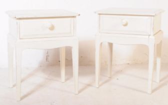 STAG - MINSTREL - PAIR OF MID CENTURY PAINTED BEDSIDES