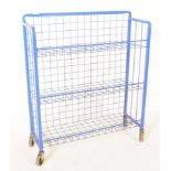 LATE 20TH CENTURY THREE TIER INDUSTRIAL TROLLEY