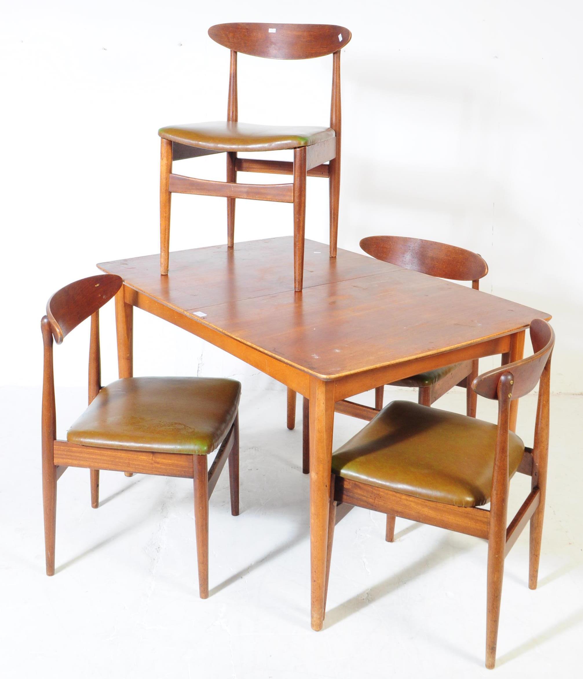 BRITISH MODERN DESIGN - MID CENTURY TEAK TABLE & CHAIRS