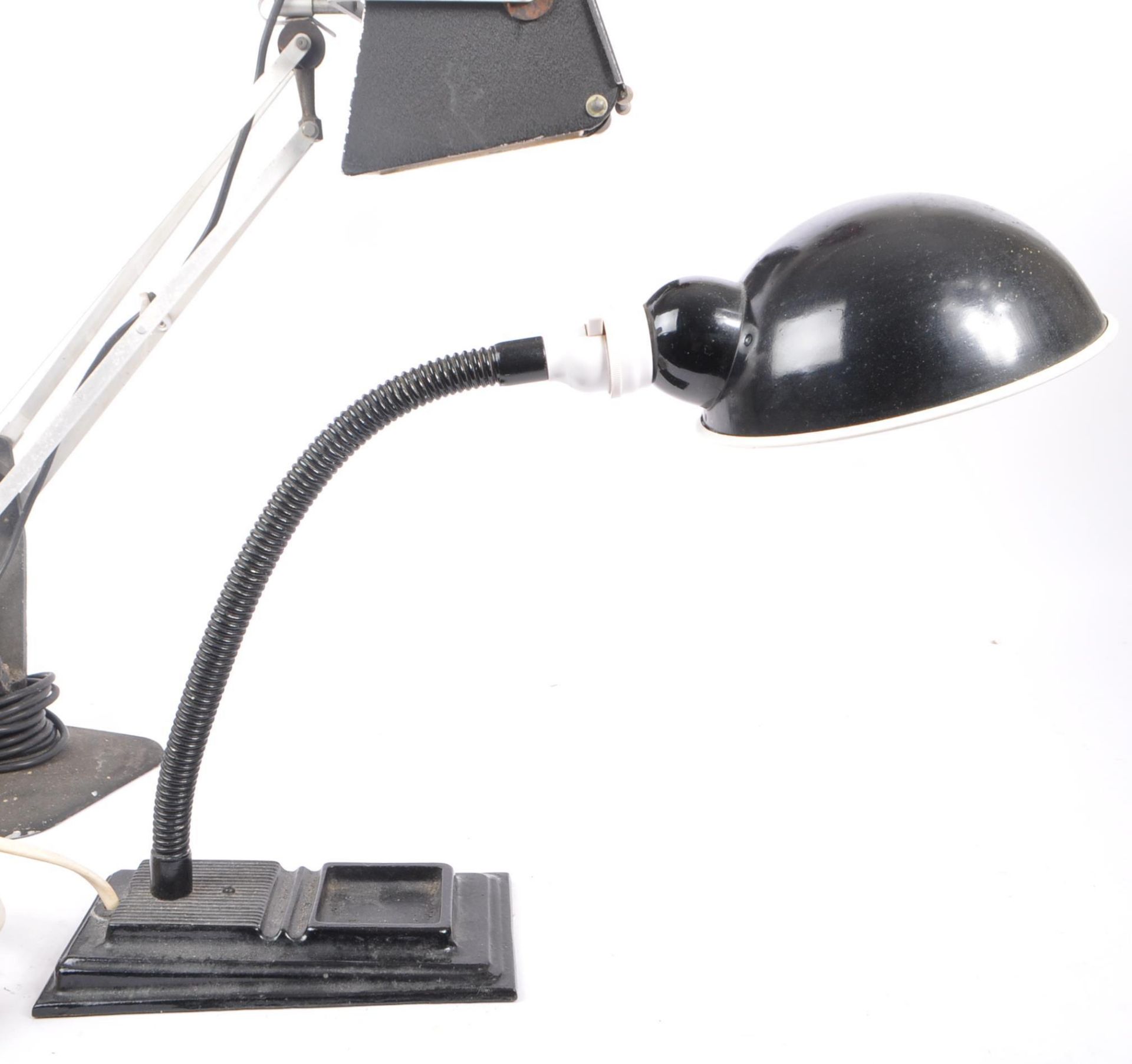 TWO 20TH CENTURY INDUSTRIAL MACHINISTS FACTORY DESK LAMPS - Image 2 of 7