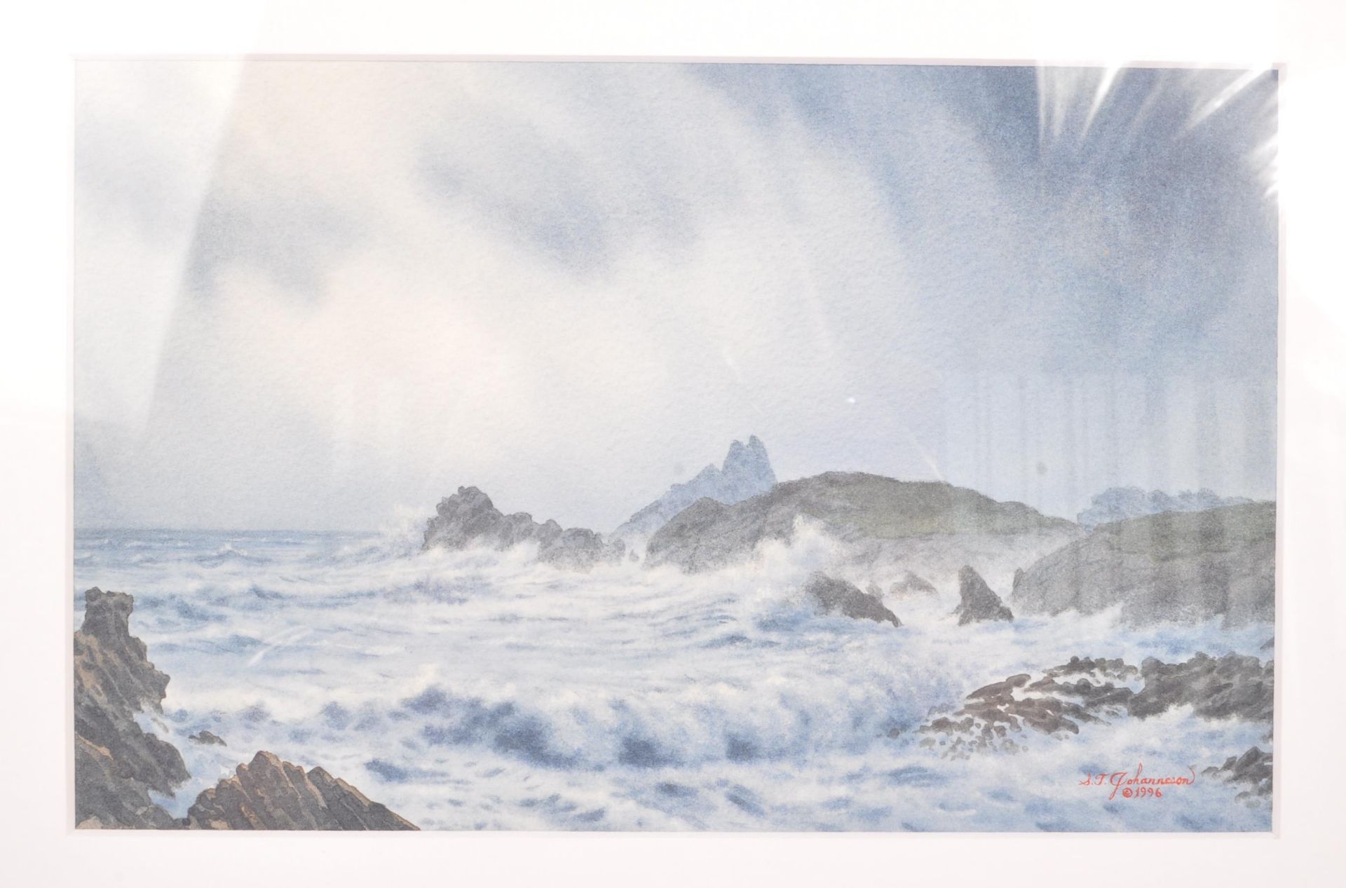 STEVEN THOR JOHANNESON - WATERCOLOUR PAINTING CORNWALL - Image 2 of 5