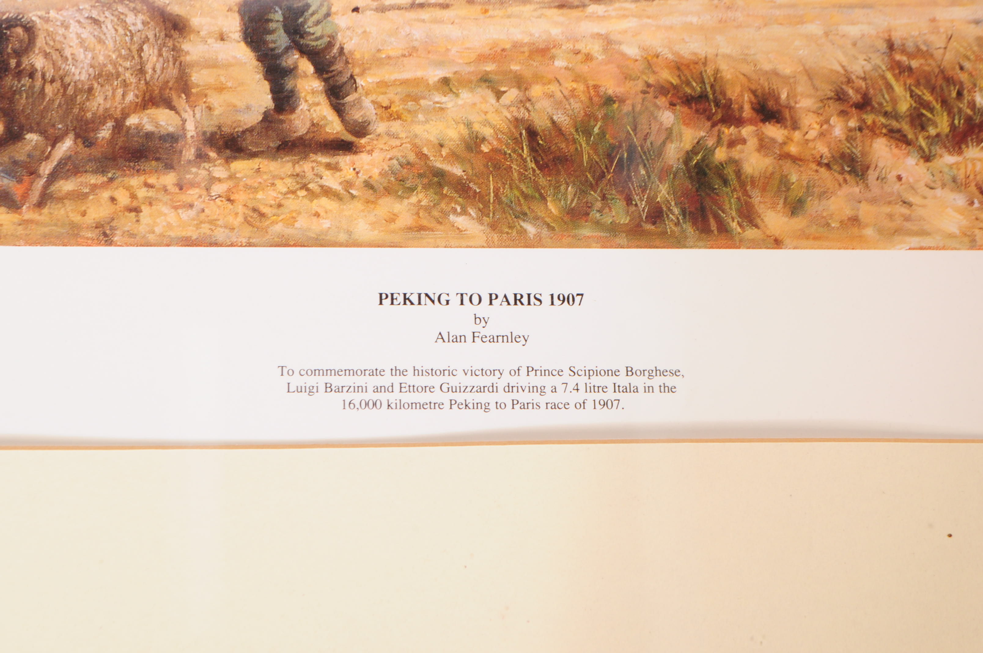 ALAN FEARNLEY - PEKING TO PARIS MILITARY PRINT - Image 3 of 3