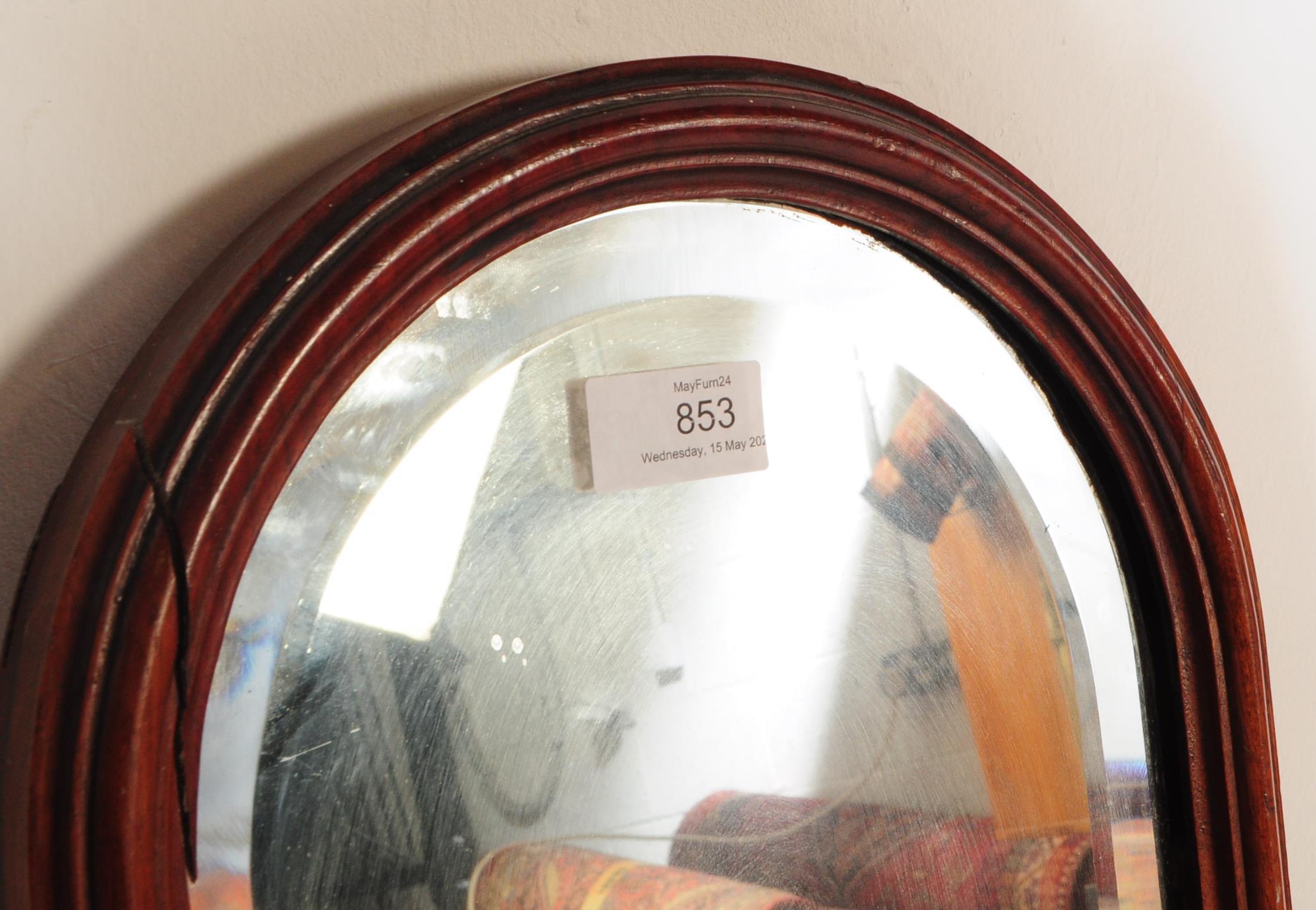 PAIR OF 1920S ELONGATED ARCHED WALL MIRRORS - Image 3 of 5