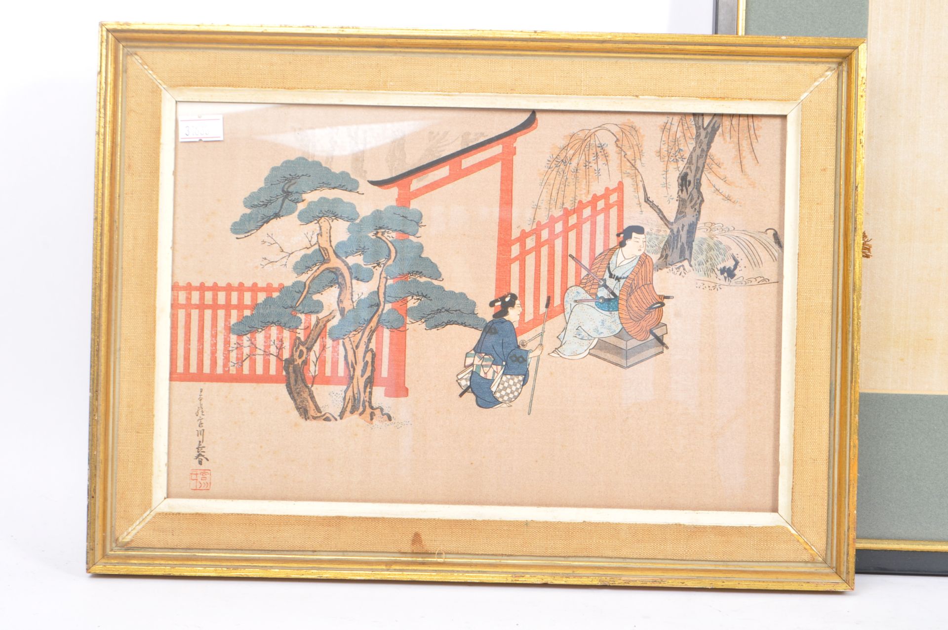 TWO 19TH CENTURY CHINESE AND JAPANESE PAINTINGS ON SILK - Bild 2 aus 8