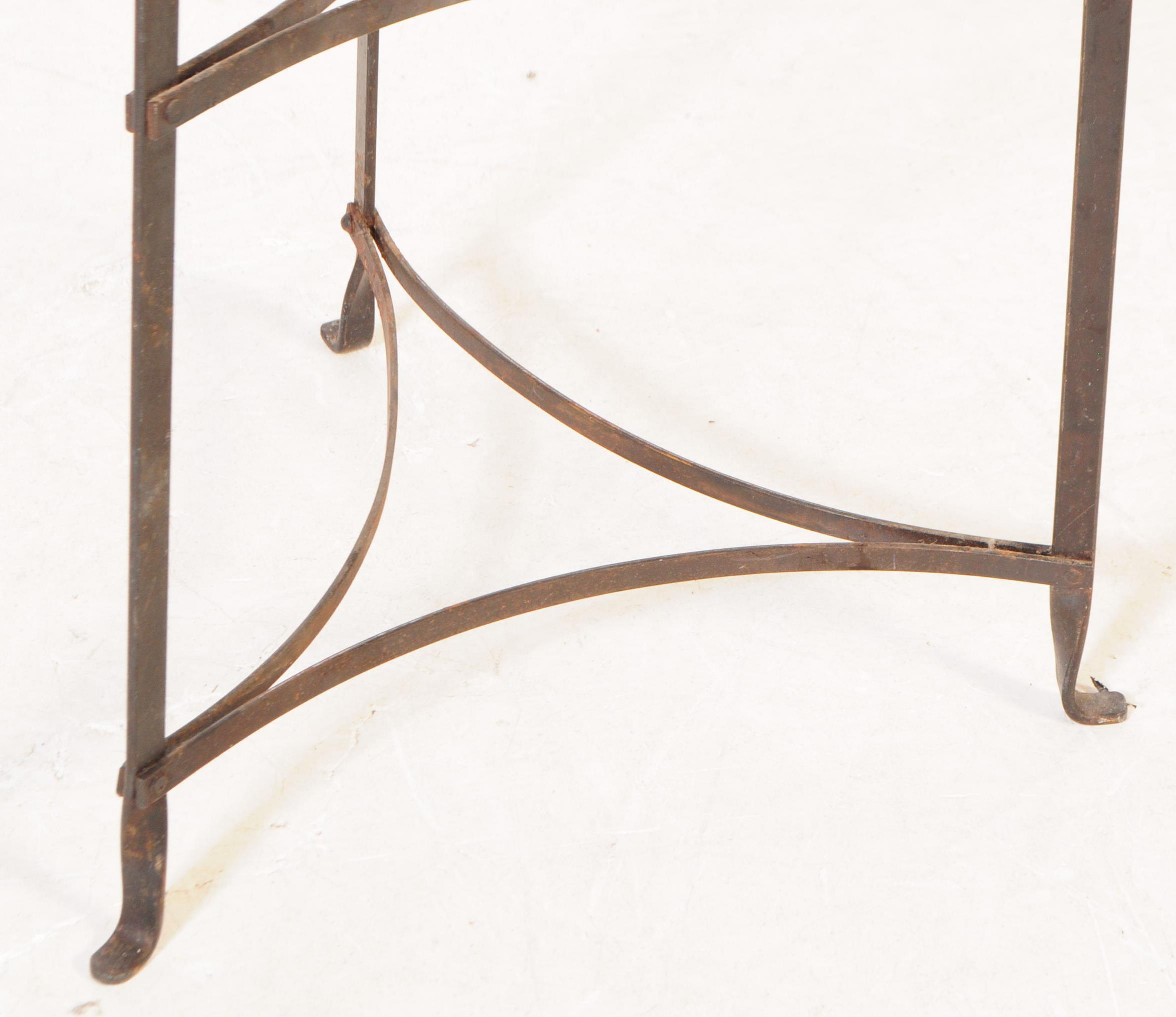 VINTAGE 20TH CENTURY WROUGHT IRON SEVEN TIER PLANT STAND - Image 3 of 3