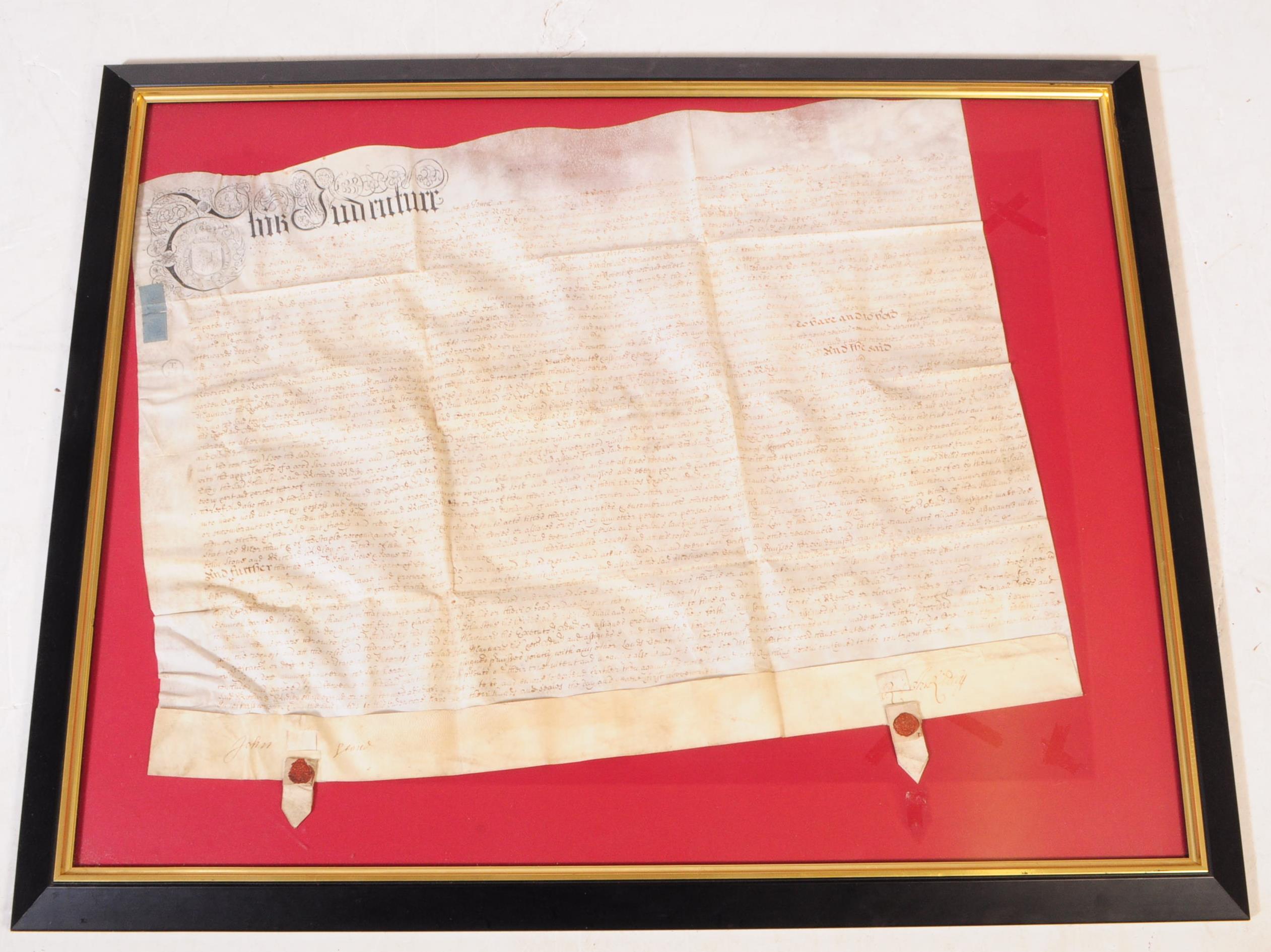 COLLECTION OF SIX 17TH CENTURY DEEDS INDENTURES - Bild 5 aus 7