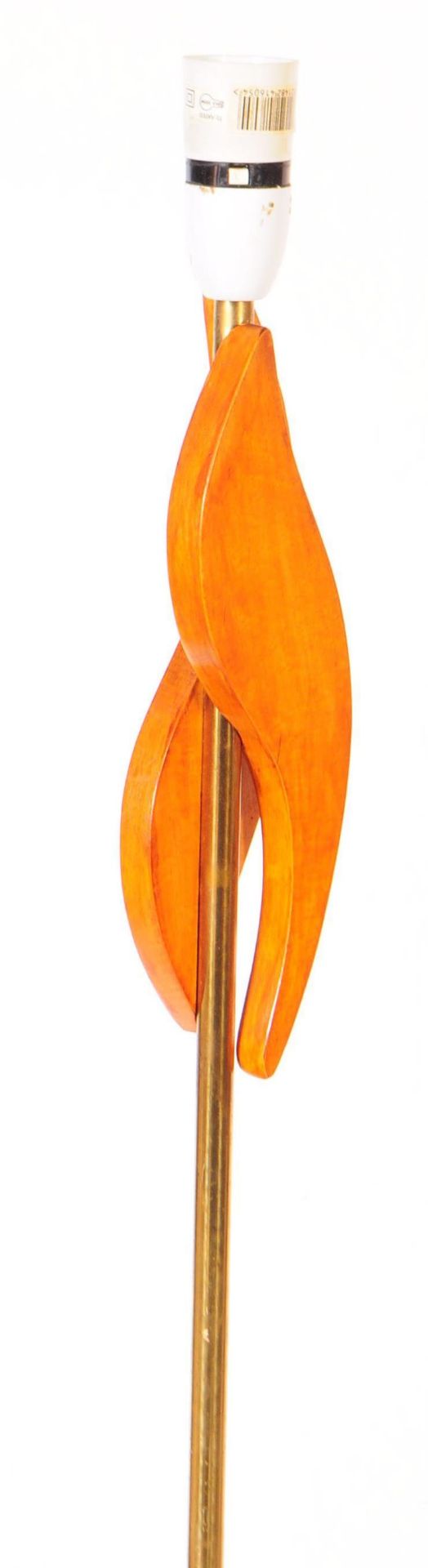 DANISH MODERN DESIGN - MID CENTURY TEAK & BRASS STANDING LAMP - Bild 2 aus 4