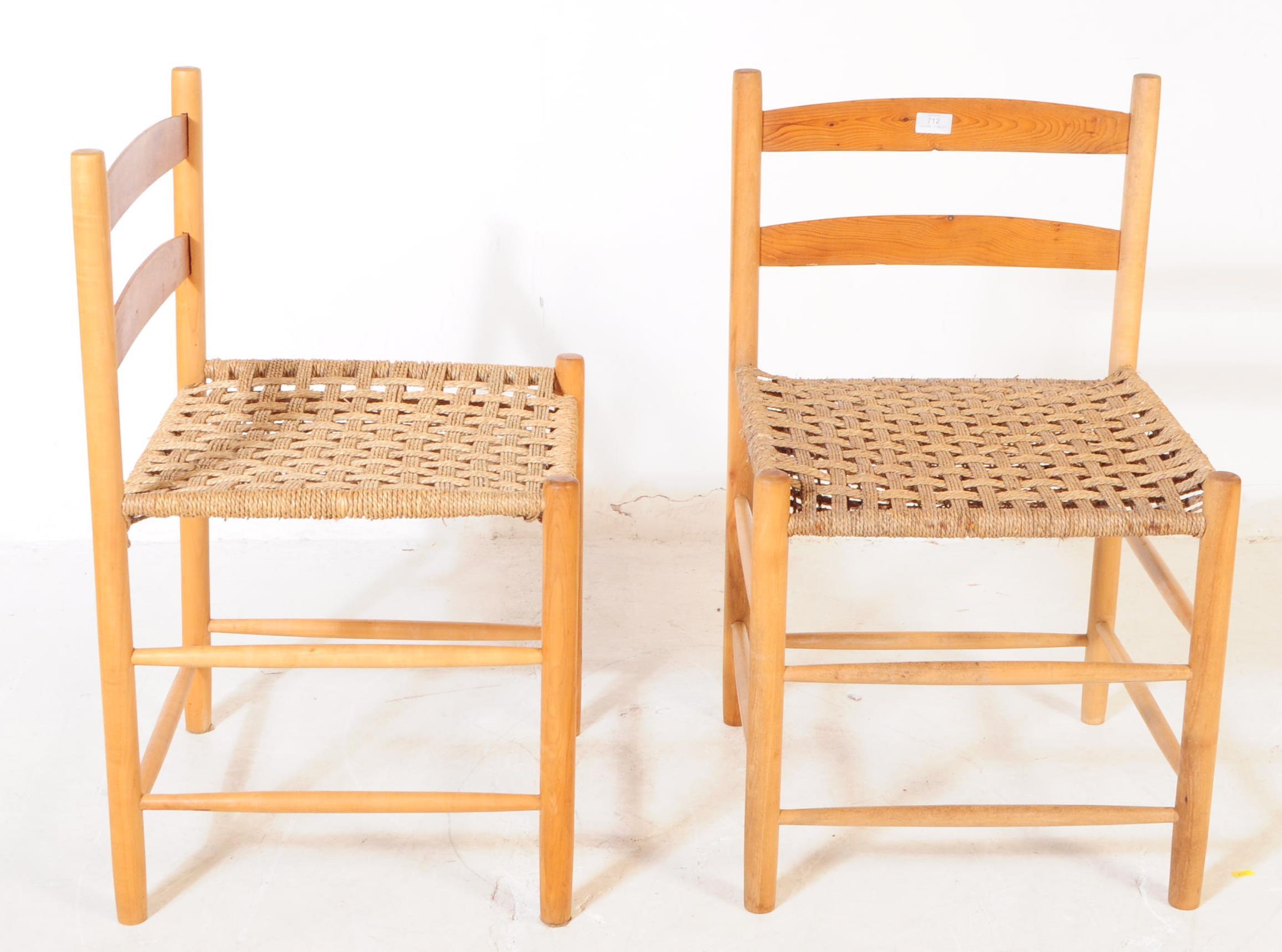 PAIR OF MID CENTURY SHAKER MANNER DINING CHAIRS - Image 3 of 4