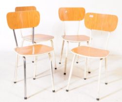 SET OF FOUR RETRO 20TH CENTURY KITCHEN CHAIRS