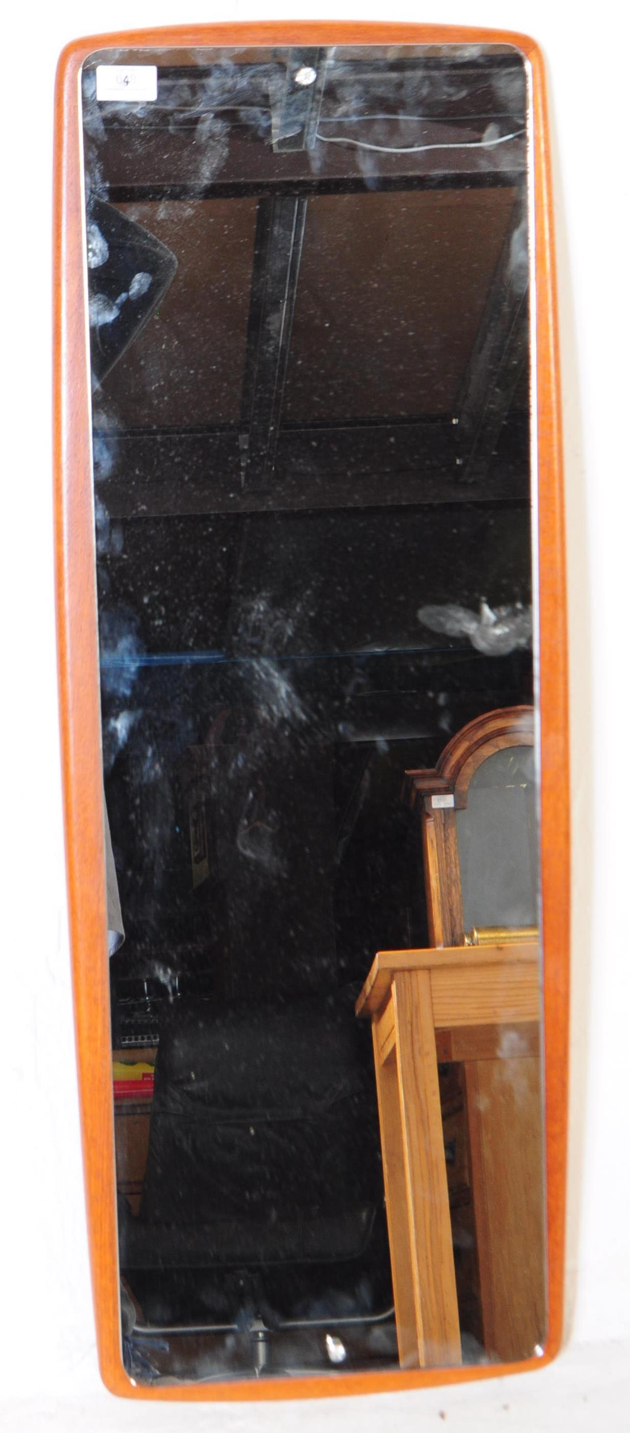 MID CENTURY ATOMIC TEAK WALL MIRROR