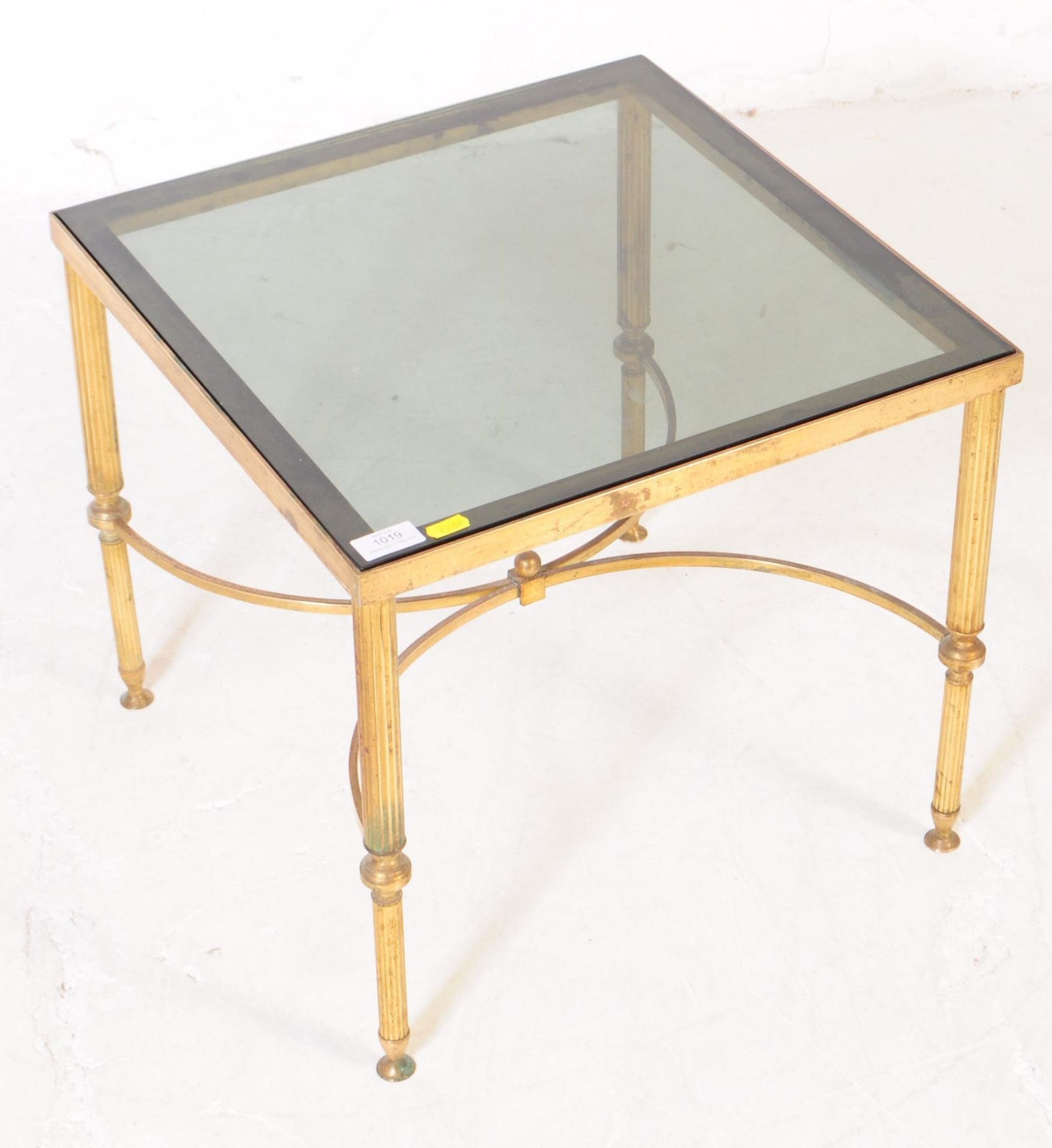 HOLLYWOOD REGENCY MANNER BRASS COFFEE TABLE - Image 2 of 4