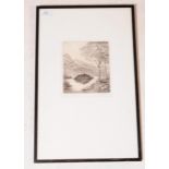 THOMAS COULTAS - FRAMED DRYPOINT ETCHING