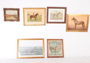 EQUESTRIAN INTEREST - COLLECTION OF HORSE RACING PRINTS