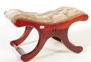 EARLY 20TH CENTURY CHESTERFIELD STYLE FOOTSTOOL