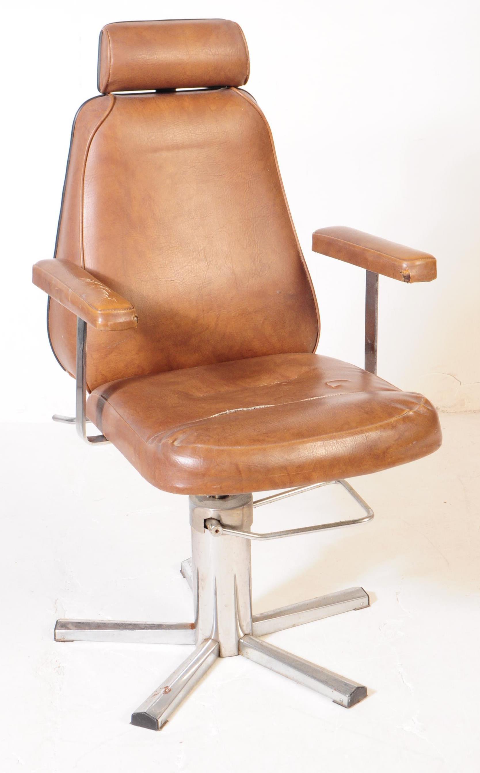 BRITISH MODERN DESIGN - MID CENTURY SWIVEL DESK CHAIR