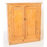 VICTORIAN 19TH CENTURY PITCH PINE SCHOOL CUPBOARD