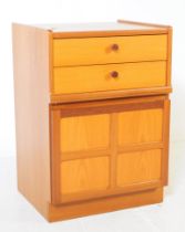 NATHAN FURNITURE - SQUARES PATTERN - MID CENTURY CABINET